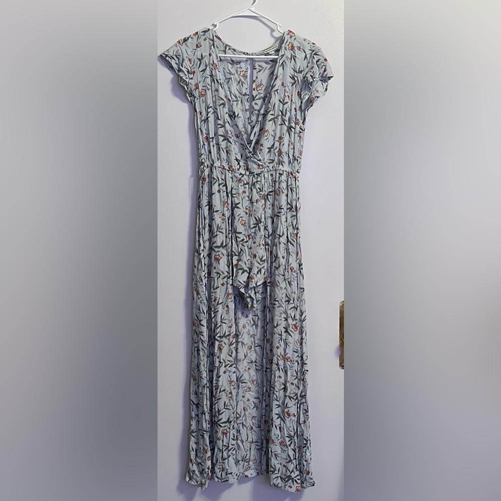 American Eagle Floral Maxi Romper Size Small